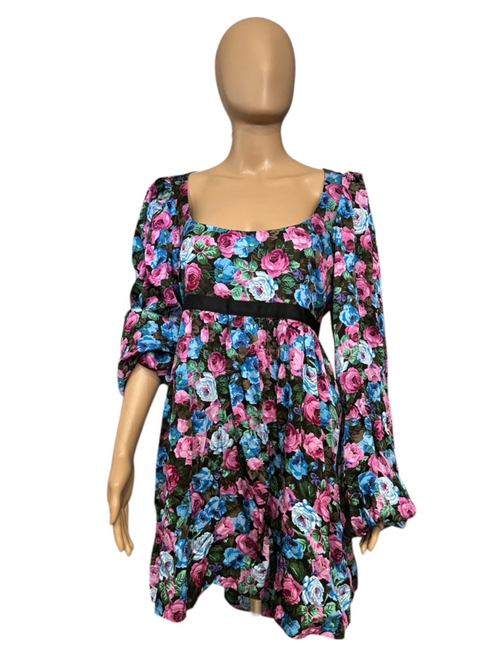 For Love & Lemons Maggie floral mini dress size large